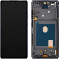 Display cu Touchscreen MP compatibil cu Samsung Galaxy S20 FE G780, cu Rama, Bleumarin