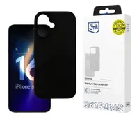 Husă 3mk - Silicone Case, iPhone 16, negru