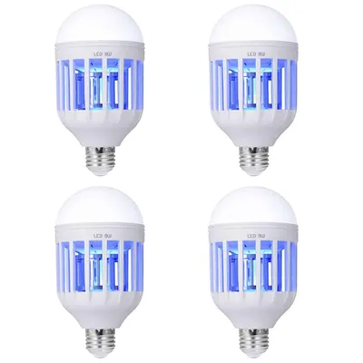 Set 4 x Bec antiinsecte, lampa UV impotriva tantarilor