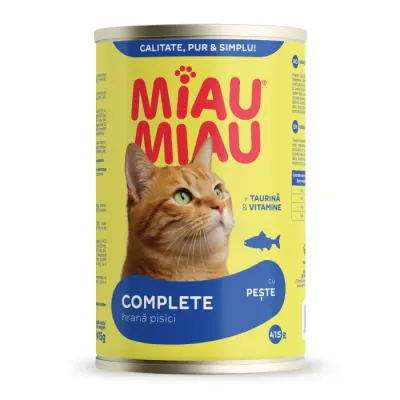 Conserva pentru pisici Miau Miau cu peste 415 gr