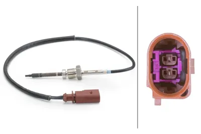Senzor temperatura evacuare (inainte de DPF) potrivit AUDI A4 ALLROAD B8, A4 B8, A5, A6 ALLROAD C7, A6 C7, A7, A8 D4, Q5 3.0D 11.08-09.18