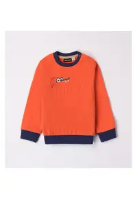 Bluza cu imprimeu pentru baieti - 0.7037 - Portocaliu