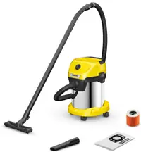 Aspirator cu sac Karcher - WD 3 S V-17/4/20, filtru cartuș, gri