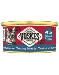 VOSKES Jelly Ton cu Doradă 85 g 100% ton cu doradă în aspic, hrană complementară pentru pisici