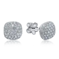 Cercei din aur alb cu diamante de 1.68ct