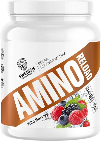 Amino Reload, fructe de pădure, 1000 g, Swedish Supplements