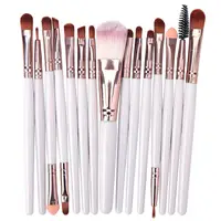 Set 15 Pensule Profesionale Pentru Machiaj, Albe - AS01