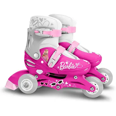 Role reglabile 2 in 1 pentru copii, multicolor, marimea 27-30, Barbie