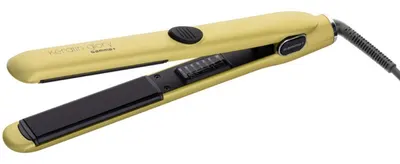 Placă de păr profesională GammaPiu - Keratin Glory, 230°C, acoperire ceramică, galben