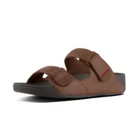 FITFLOP FitFlop Gogh Moc Slide In Leather Men DONKERBRUIN 42