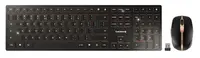 Set tastatură și mouse Cherry – DW 9100 Slim, negru/auriu