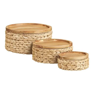Coșuri de depozitare 3 buc. din zambilă de apă ø 30x15 cm Botofte – House Nordic