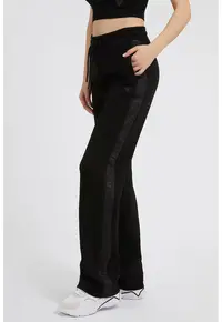 Pantaloni cu buzunare laterale pentru fitness - Negru