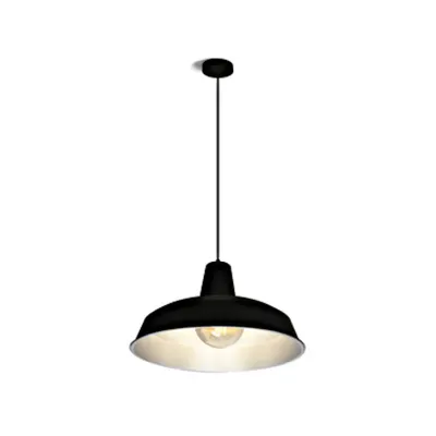 Bela Plano, E27, 26W, IP20, cromat cu negru cable