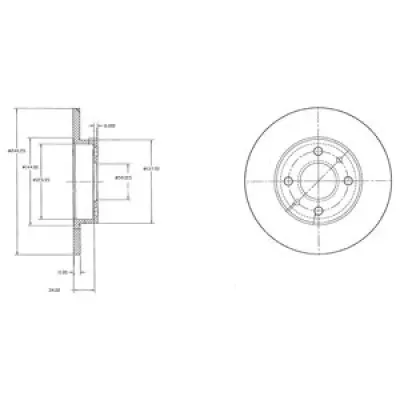 Disc frana DELPHI BG2458