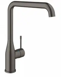 Baterie bucatarie Grohe Essence 30505AL0, 3/8 inch, inalta, tip L, monocomanda, Grafit mat