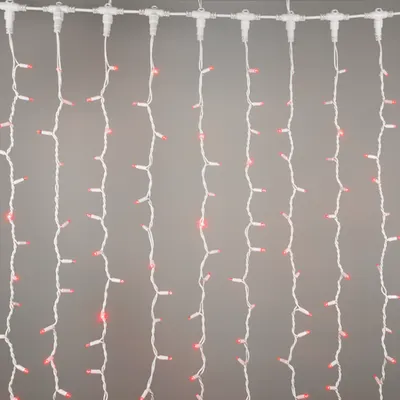 Perdea Luminoasa 494 LED-uri Rosu