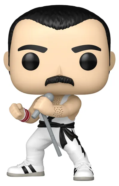 Figurină Funko POP! Rocks: Queen - Freddie Mercury (Maiou alb) #496