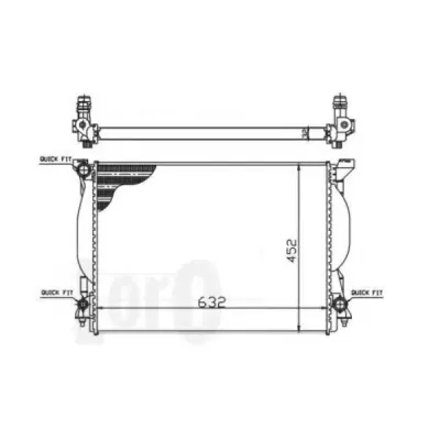 Radiator, racire motor LORO 003-017-0013