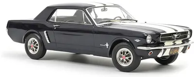 Model de colecție NOREV Contemporary: Automobile - Ford Mustang Coupe (Nightmist Blue Metallic) (1966)