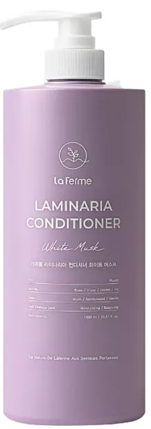 Laferme Laminaria Balsam pentru păr uscat White Musk, 1000 ml
