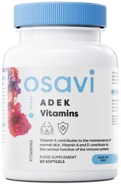 ADEK Vitamins, 60 capsule gel, Osavi