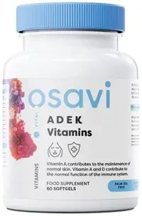 ADEK Vitamins, 60 capsule gel, Osavi