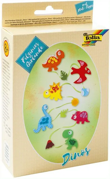 Set de cusut Folia - Dinozauri