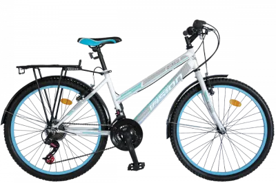 Bicicleta MTB Dame Vision Elegance Culoare Alb Albastru Roata 26 Otel