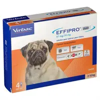Antiparazitar extern caini EffiPro Duo S (2-10 kg), 1 pipeta