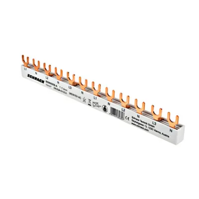 Busbar, 6 x MCB 1+N, 4-pole, 12MW, 10mm²
