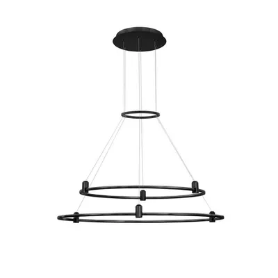 Sistem iluminat pe sina DECORATIVE MAGNETIC Magnetic Circular Structure Nisipiu Negru Aluminiu IP20 Included Driver 200 Wat AC220-240V Output 24V DC