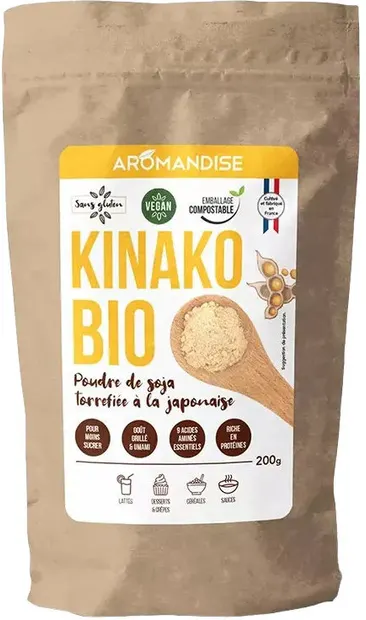 Soia prăjită Kinako, 200 g, Aromandise