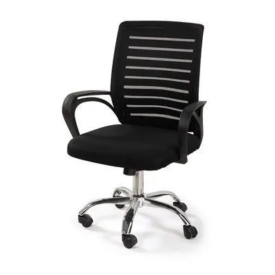 Scaun de birou negru tapițat Evon – Bonami Essentials