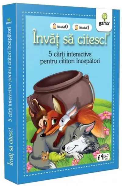 Pachet Învăț să citesc pentru cititori începători 2 - 5-7 ani