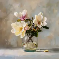 Tablou pe pânză imprimat 32x32 cm Magnolias – Styler