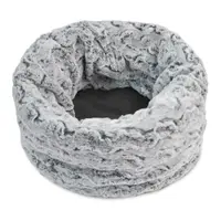 Pat pentru animale de companie gri pentru animale de companie ø 45 cm Snuggle Bed 3in1 Husky Grey L – P.L.A.Y.
