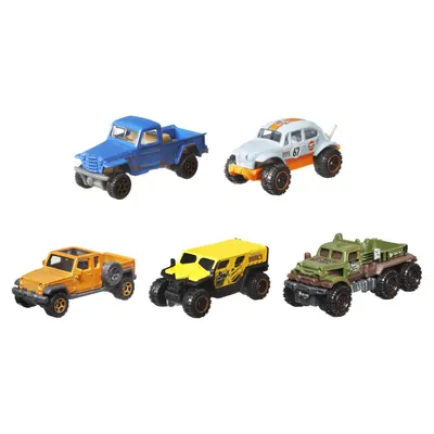 Set 5 masini - Matchbox - MBX No Road No Problem