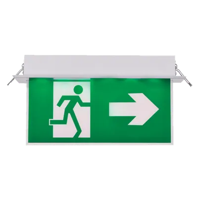 Al3117 -Lampa Exit Sageata in Lateral / Plastic