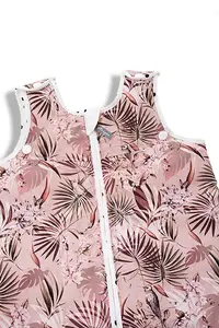 Sac de dormit din bumbac 0-24 luni Grow with me Jungle Pink Sleepee 2,5 Tog