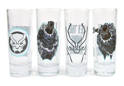 Set 4 pahare - Marvel Black Panther,100 ml