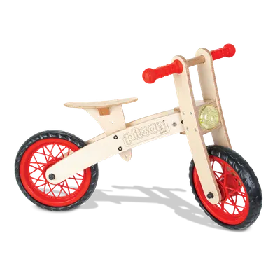 Bicicleta copii din lemn fara pedale Pilsan Freestyle, scaun reglabil pe 3 nivele de inaltime,intre 34-41 cm, roti din cauciuc EVA, de la 2 ani, greutate maxima de transport de 30 kg