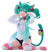 Statuetă Taito Animation: Hatsune Miku - Cat Ear Miku (T-Shirt), 13 cm