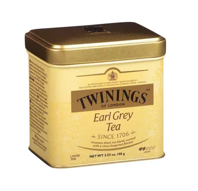 Ceai Negru Earl Grey Cutie Metal Twinings 100g