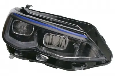 Far dreapta (LED, electric, cu motor, culoare insert: albastru) potrivit VW GOLF VIII 07.19