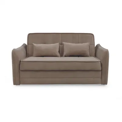 Canapea extensibila DREW C, 3 locuri, lada pentru depozitare, maro, 175x110x88 cm