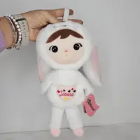 Papusa personalizata Iepuras Pufos Alb (mini)