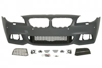 Bara (Fata, M-PAKIET, cu grilaje, cu gauri pentru spalator de faruri, cu gauri pentru senzorii de parcare, grunduit) potrivit BMW 5 (F10), 5 (F11) 06.13-02.17