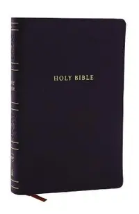 NKJV Personal Size Large Print Bible with 43,000 Cross References, Black Leathersoft, Red Letter, Comfort Print