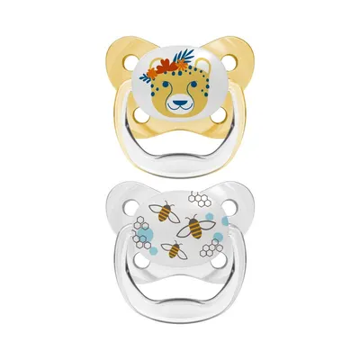 Suzeta Nivel 2 design fluture culori asortate, 2 bucati, Dr. Brown's